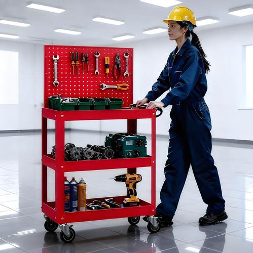 工具车多功能汽修三层工具柜汽车维修移动架子层抽屉式小推车