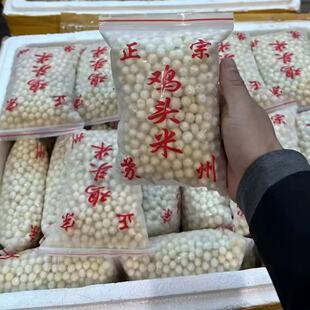 手工现剥中号新鲜鸡头米（芡实）一袋500克冷冻保存