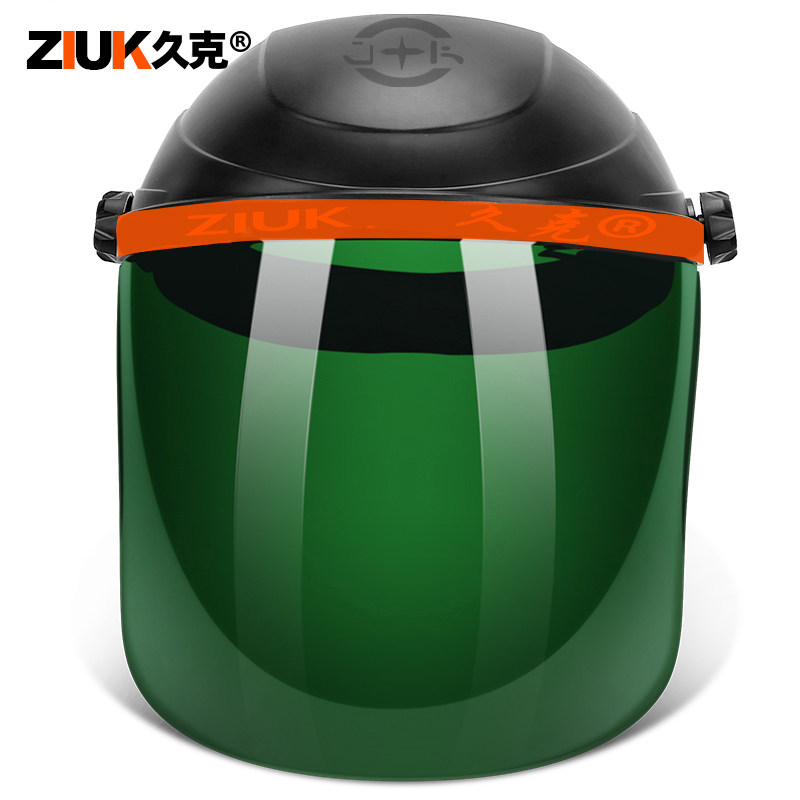 久克头戴式电焊面罩防护焊工焊接焊帽氩弧M焊紫外线面具眼镜烧焊