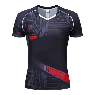 新款高颜值羽毛球服套装女士运动速干短裤裙子气排球服球衣男定制