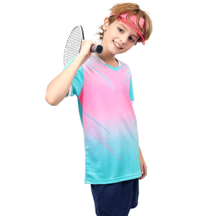 速干儿童羽毛球训练服套装男童定制网球乒乓球运动服跳绳比赛服装