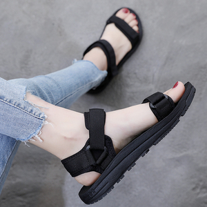 越南沙滩凉鞋女大码新款学生轻便百搭运动一字防滑休闲不累脚软底