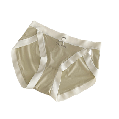 高开叉裸感冰丝无痕面膜女士内裤