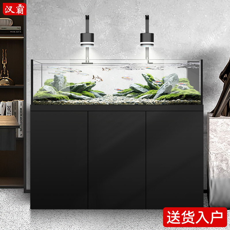 汉霸铝合金溪流缸客厅中型底滤鱼缸2025年新款原生缸野采造景生态