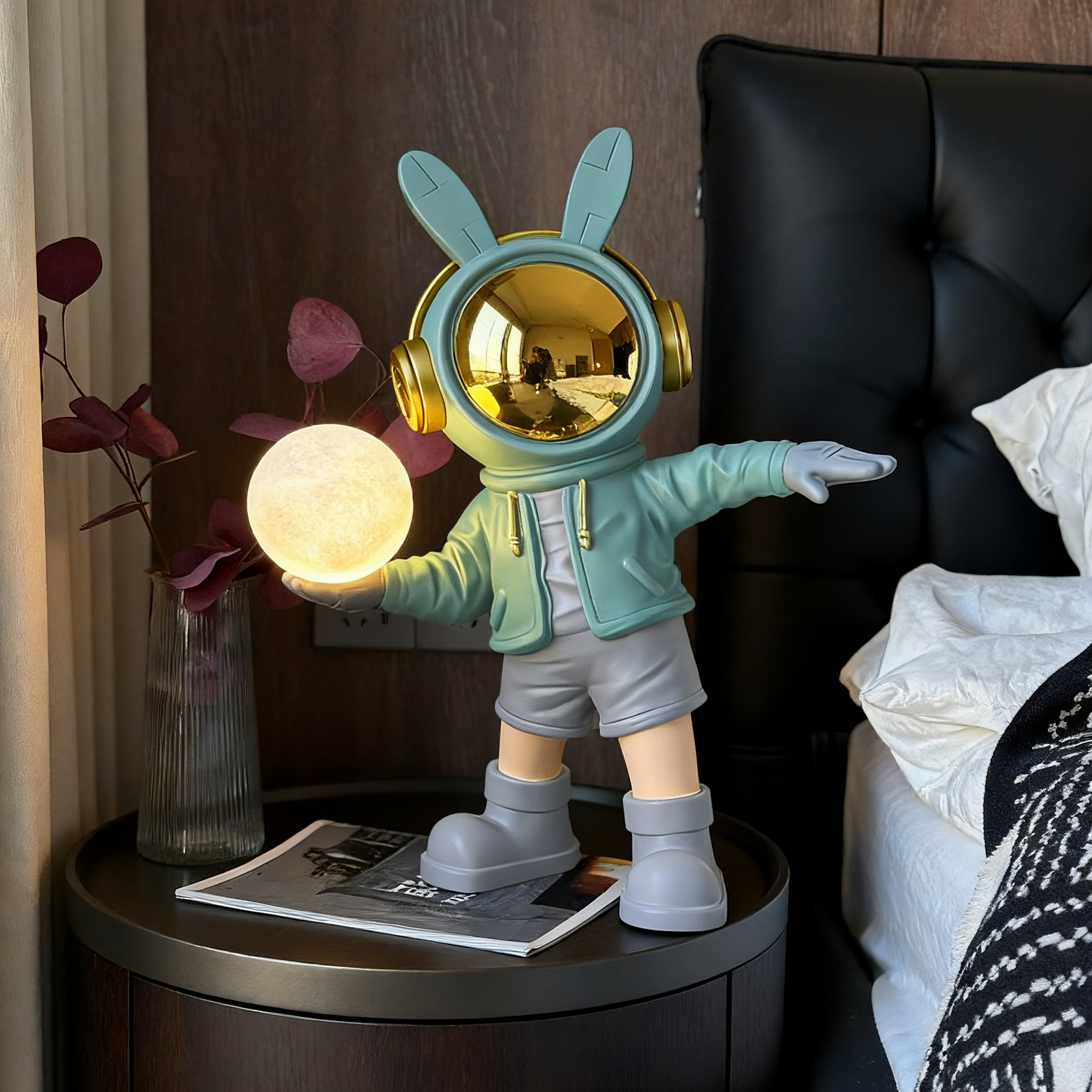 潮酷宇航员台灯卧室床头灯