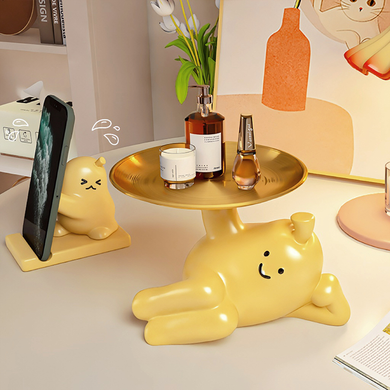 可爱治愈抱抱梨系列实用收纳置物