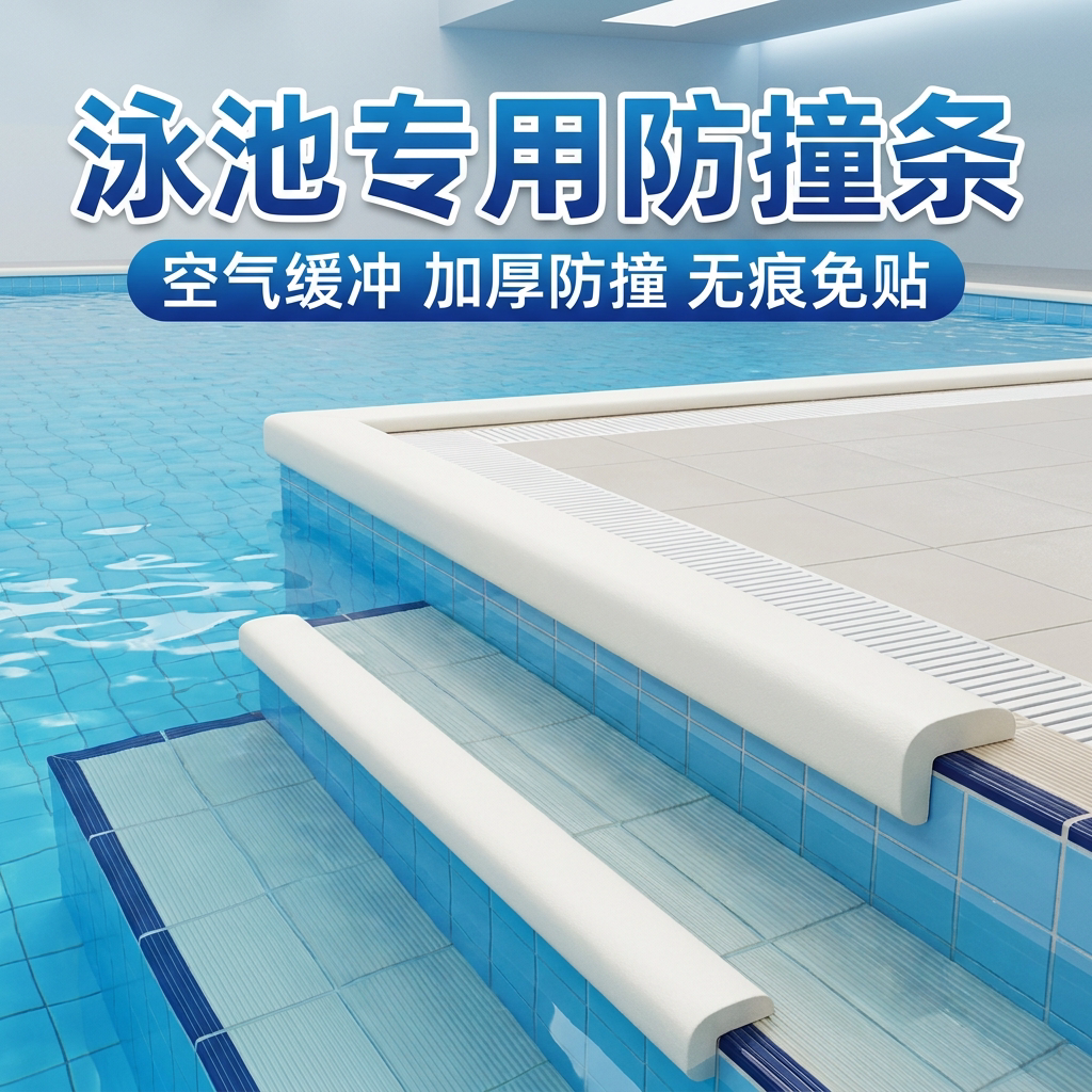 泳池防撞条露天台阶护角包边软包自粘泡沫海绵加厚墙角浴室防磕碰