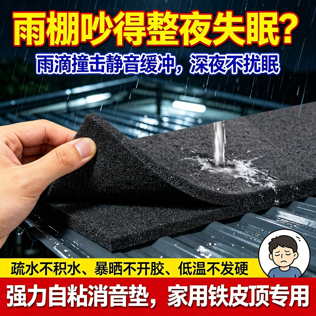 防滴水降噪静音棉强粘防水防火图片