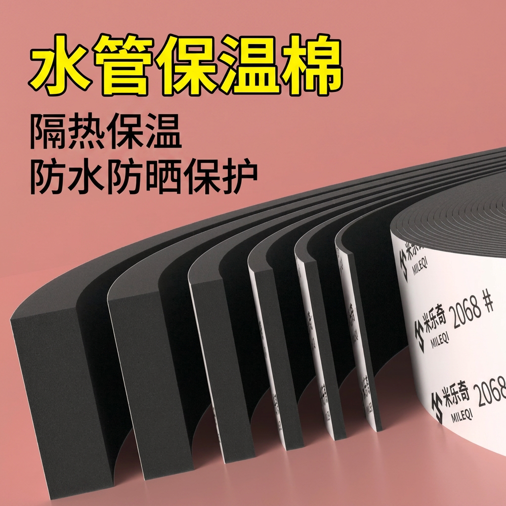 水管保温棉空调铜管保护套暖气管缠绕带防晒防老化铝箔隔热包扎带