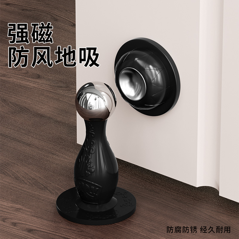入户门防撞门挡可爱阻门器静音防风门吸免打孔新款磁力门碰硅胶垫