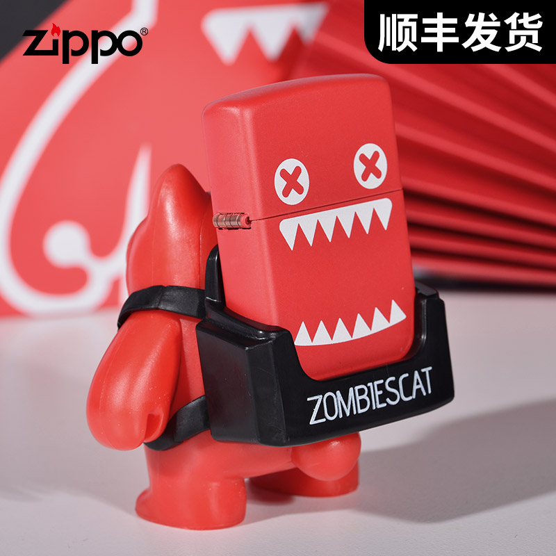 zippo正版打火机官方旗舰店男士火机 魔鬼猫外壳创意个性限量版