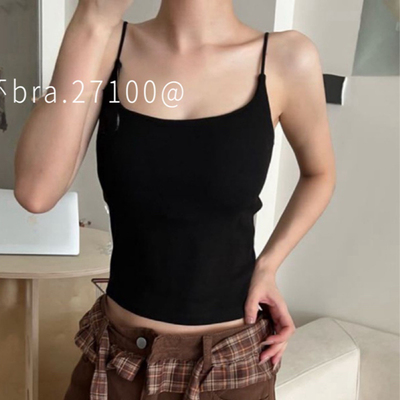 秋冬保暖发热羊绒吊带细肩带背心