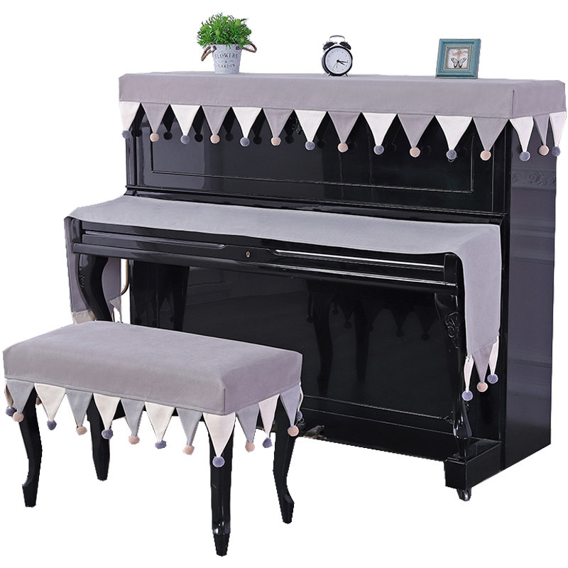 通用钢琴布盖布钢琴罩现代送钢琴凳罩韩式半罩防尘罩子