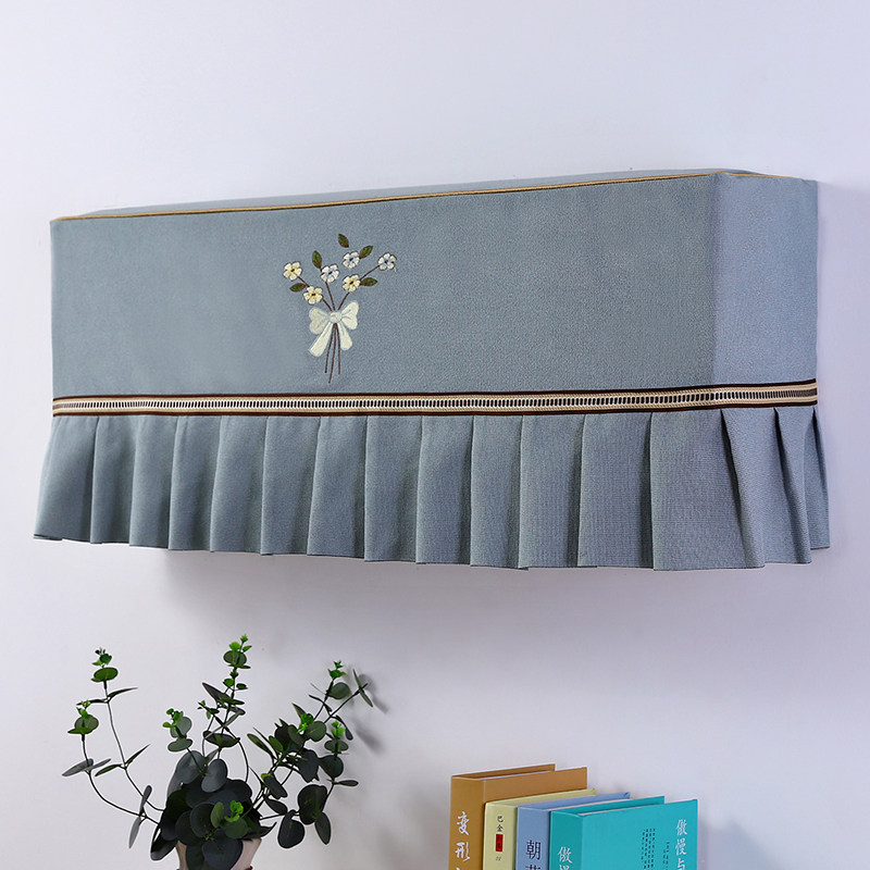 布艺空调防尘罩挂机简约挂式现代遮盖布开机不取空调套全包空调罩