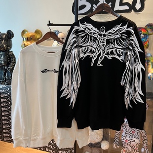 BXLT必须撸铁原创“梦想之翼”圆领卫衣健身男女同款
