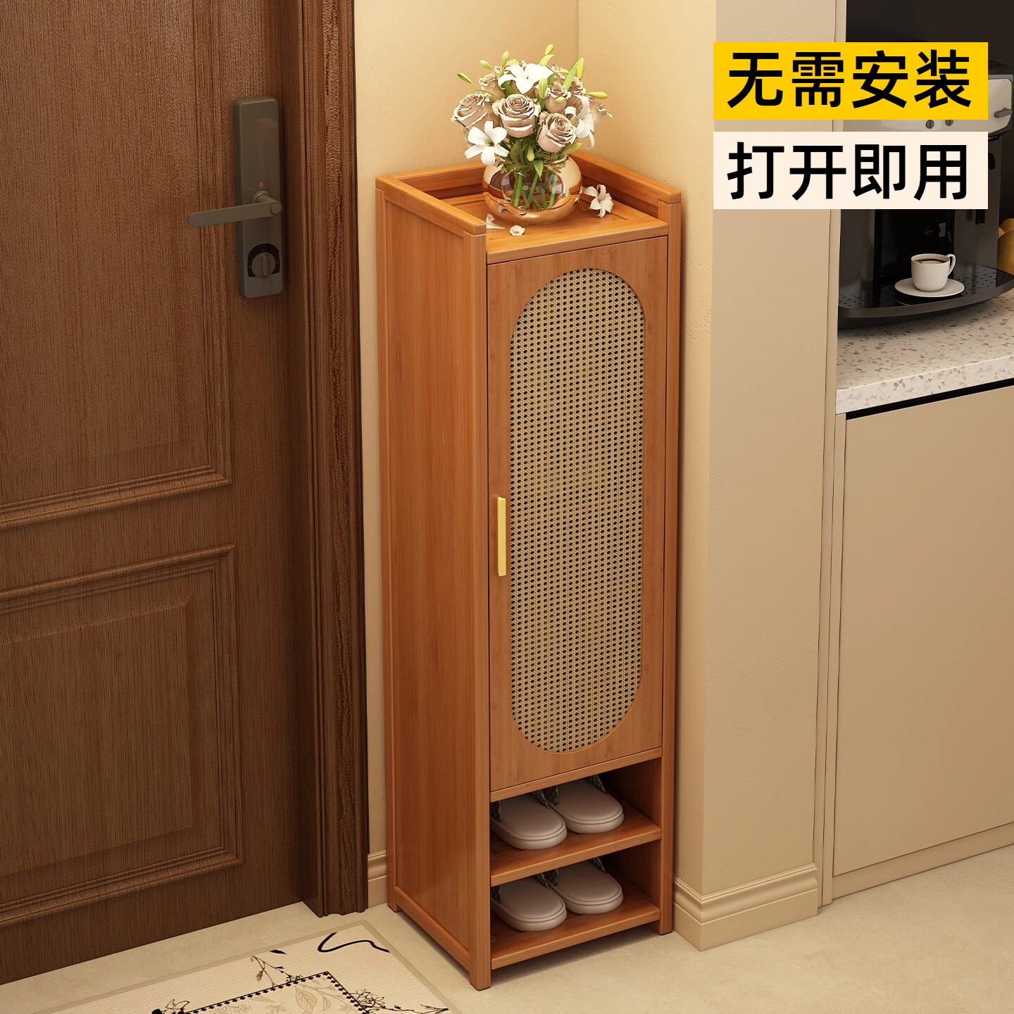 折叠鞋架多层家用门口小窄免安装鞋柜出租房用入户简易鞋子收纳架,住宅家具,鞋柜,淘宝优惠券,粉丝福利购,淘宝优惠卷