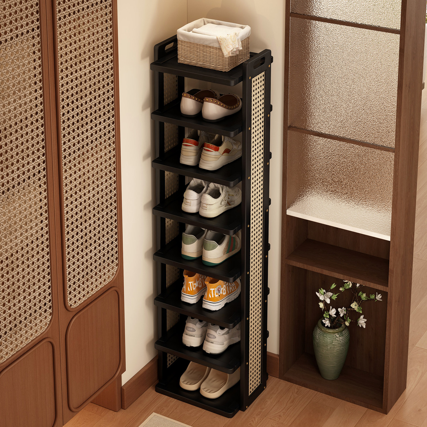 鞋架小窄门口入户门简易小鞋柜家用室内多层不占地方鞋子收纳架子,住宅家具,鞋架,淘宝优惠券,粉丝福利购,淘宝优惠卷