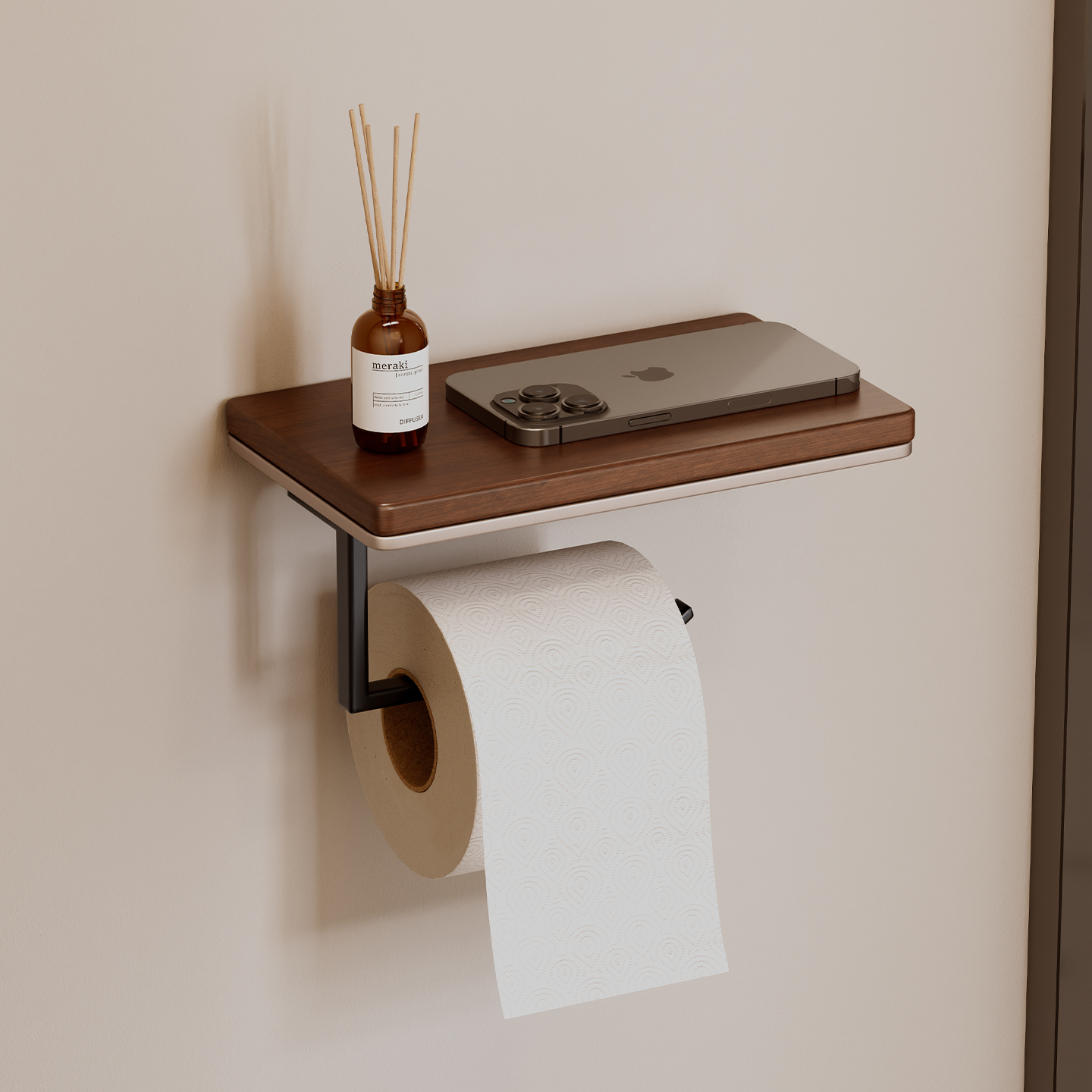 【免打孔】【防潮免锈】纸巾架