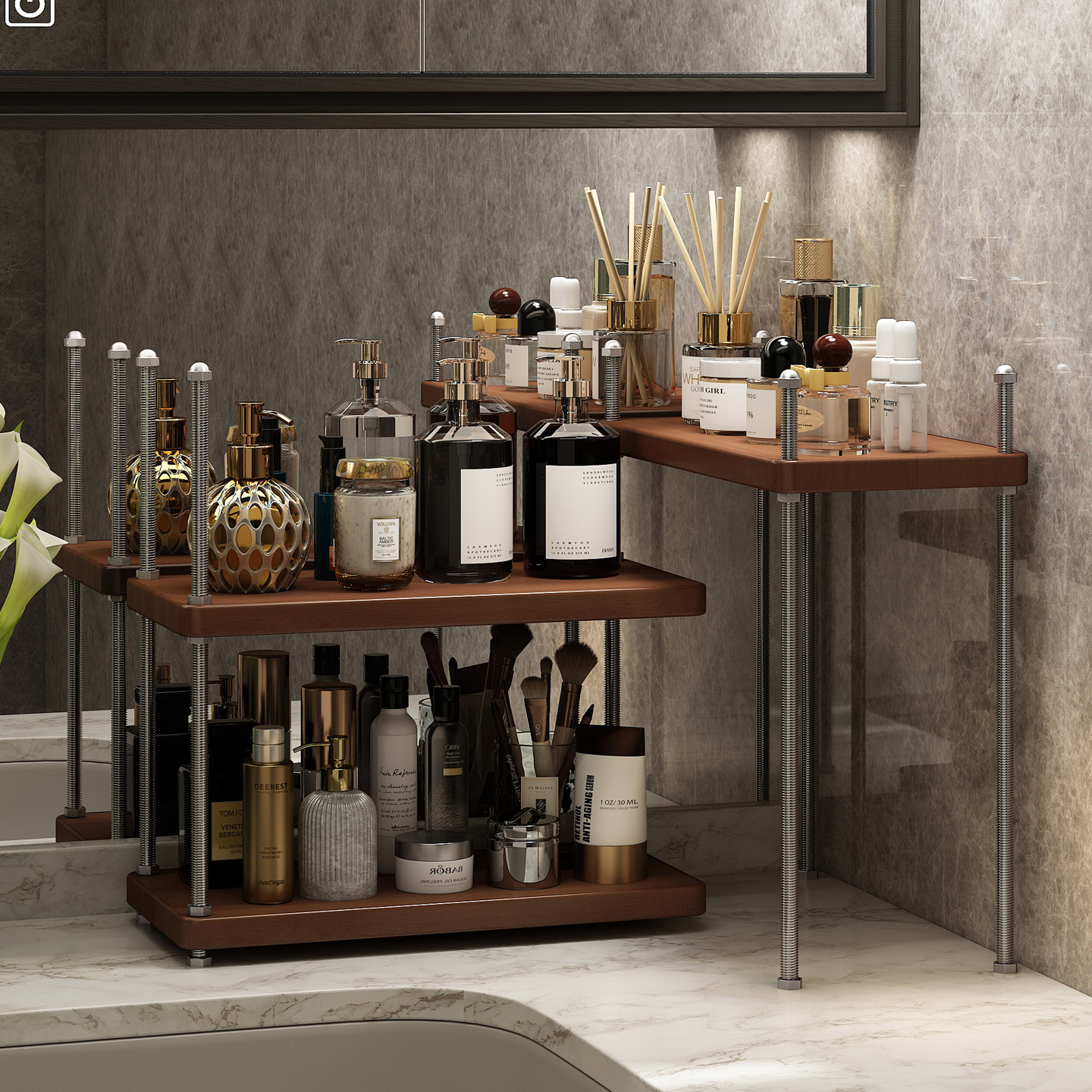 新款卫生间专用置物架转角可放