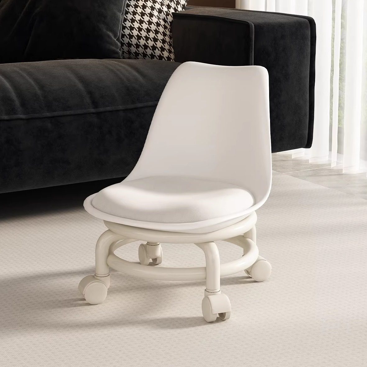 万向轮小凳子家用矮凳客厅滑轮移动溜溜凳小坐凳茶几带轮子小板凳,住宅家具,矮凳,淘宝优惠券,粉丝福利购,淘宝优惠卷