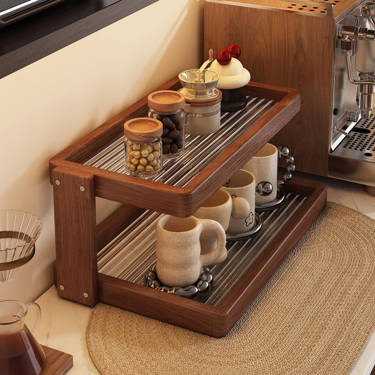 中古实木杯架餐桌台面茶杯咖啡杯子收纳架餐边柜水杯置物架子,家庭/个人清洁工具,杯架,淘宝优惠券,粉丝福利购,淘宝优惠卷