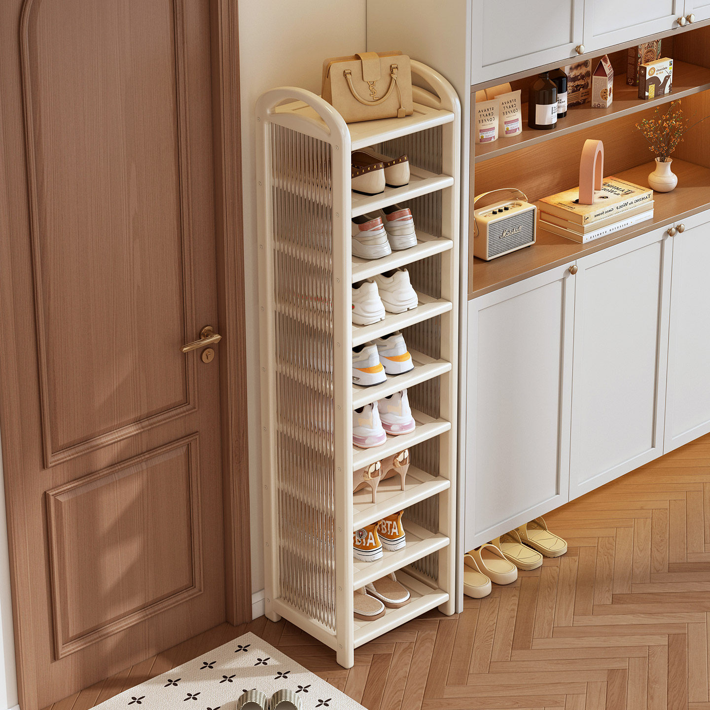 鞋架小窄门口入户门简易鞋柜室内好看多层不占地方鞋子收纳置物架
