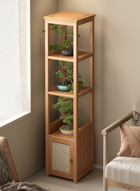 花架客厅阳台落地式花盆摆放架中式置物架小户型家用空间不占地方