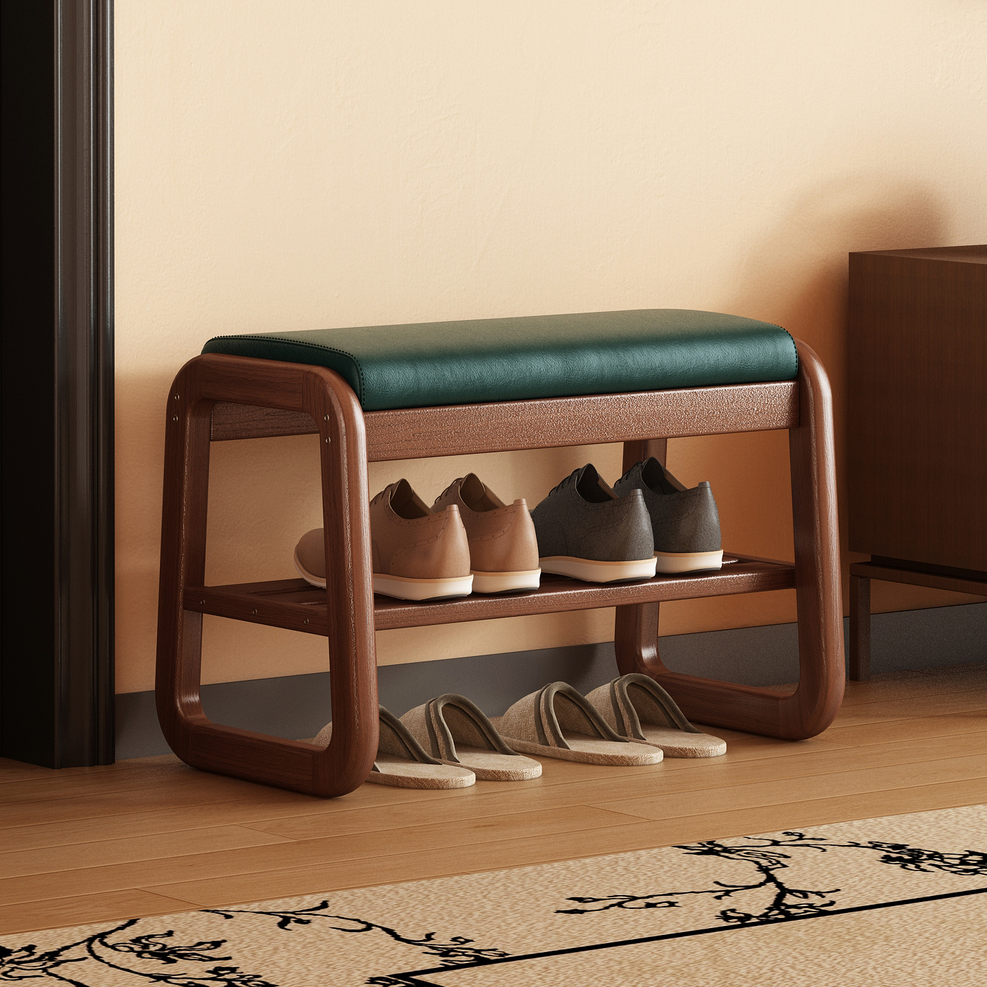 换鞋凳门口家用高级感入户储物窄小穿鞋凳小尺寸可坐鞋柜坐凳一体