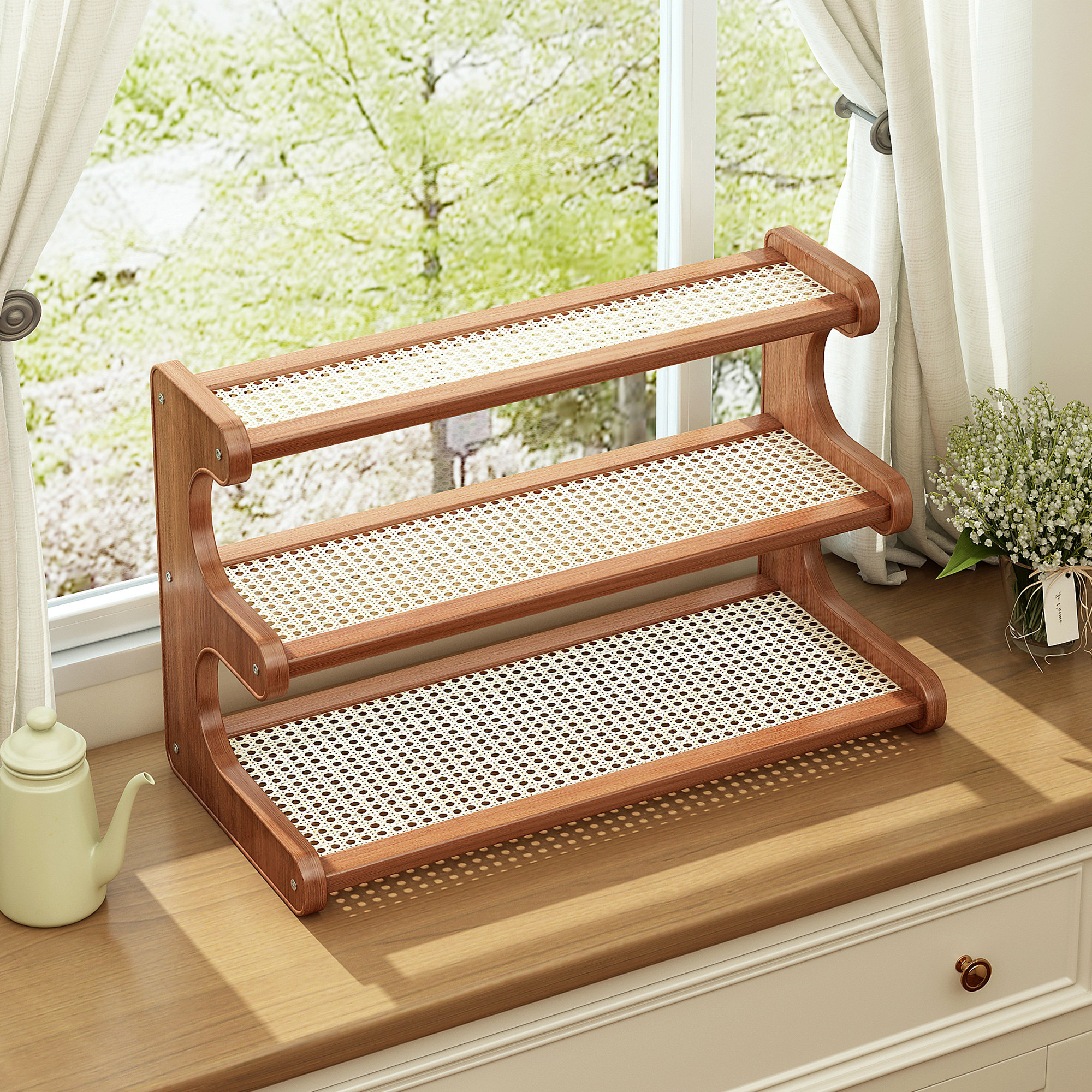 花架阳台置物架飘窗造景布置窗台桌面不占空间多肉植物架2025新款,住宅家具,花架/花几,淘宝优惠券,粉丝福利购,淘宝优惠卷