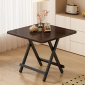 折叠餐桌家用小户型80x80桌子简易出租屋吃饭桌正方形手提可携式