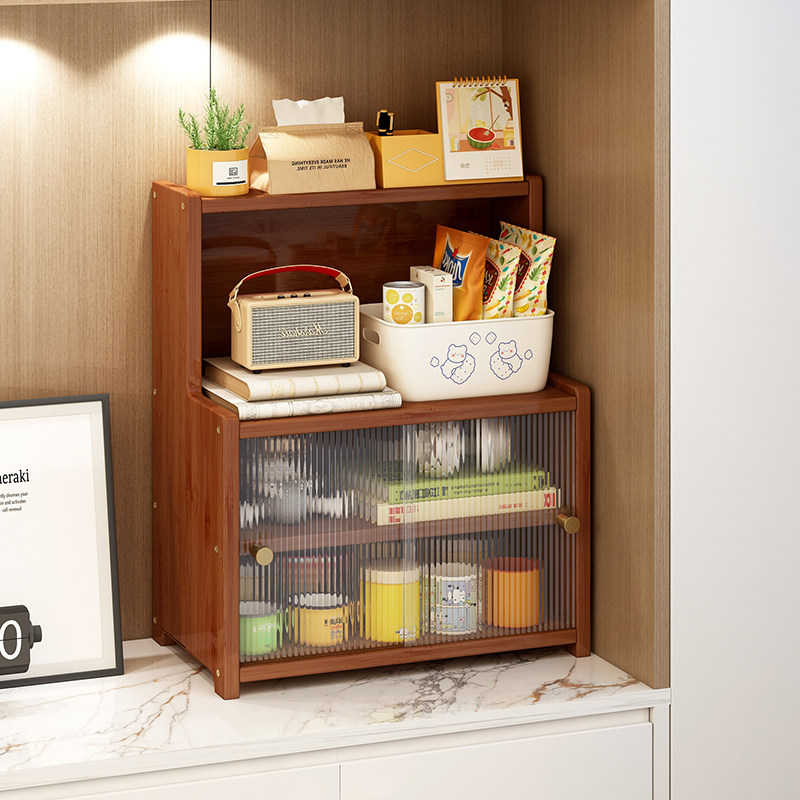 杯架轻奢高级感桌面水杯收纳层架餐柜茶杯置物架小型茶架子茶叶柜