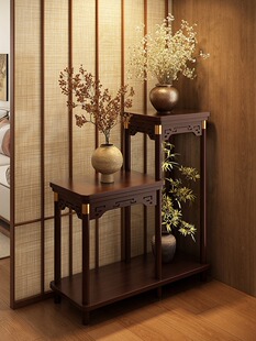 花台花架子客厅落地式置物架阳台花盆托架中式多层实木植物架2025