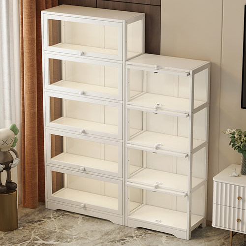 姿竹组合书柜透明亚克力柜门防尘