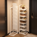 子收纳架2025新款 柜租房宿舍小型入户门简易鞋 架小窄门口折叠鞋 鞋