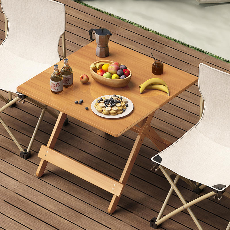 姿竹轻巧不笨重便携式楠竹折叠桌