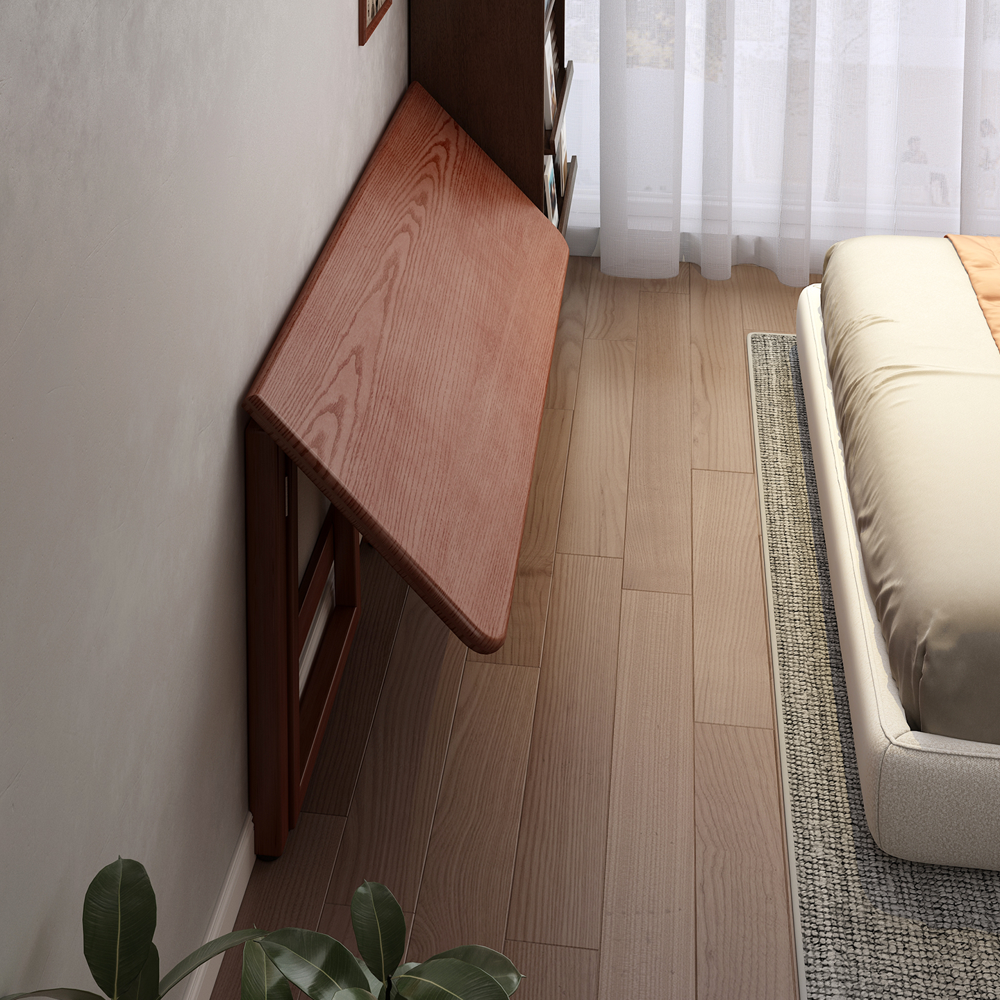 承诺【送货上门】免安装折叠书桌