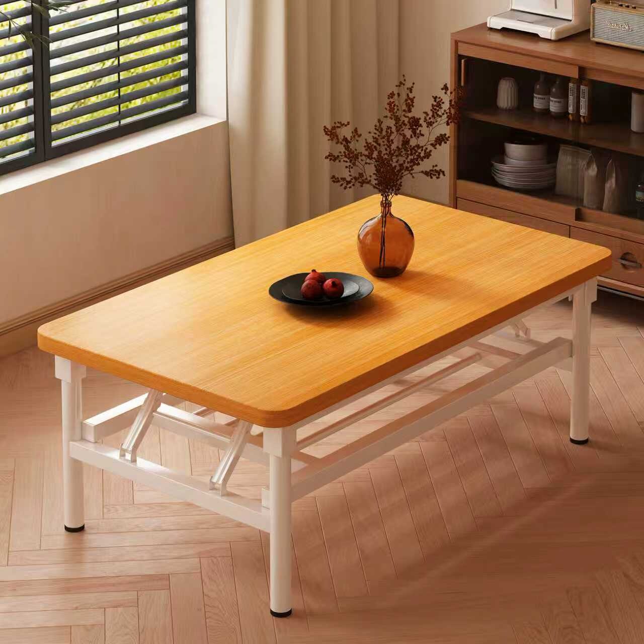 可折叠茶几客厅家用长方形矮桌户外出租屋简易餐桌夜市摆摊多用桌