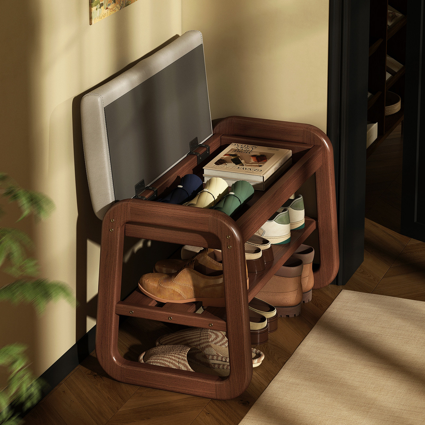 换鞋凳门口家用窄小实木穿鞋凳进门凳入户可坐可收纳鞋柜沙发尾凳,住宅家具,换鞋凳,淘宝优惠券,粉丝福利购,淘宝优惠卷