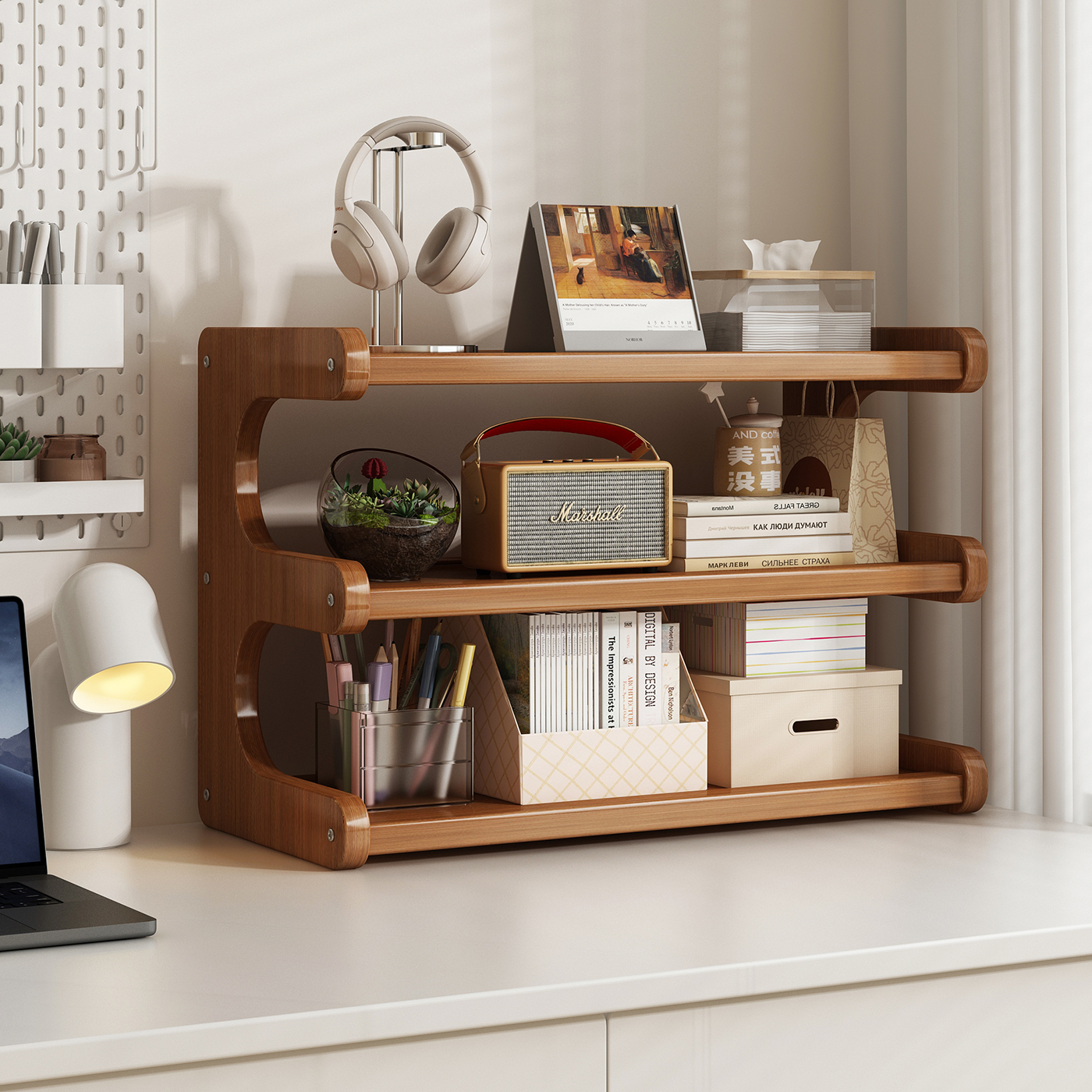 纵向收纳不占空间超稳不晃置物架