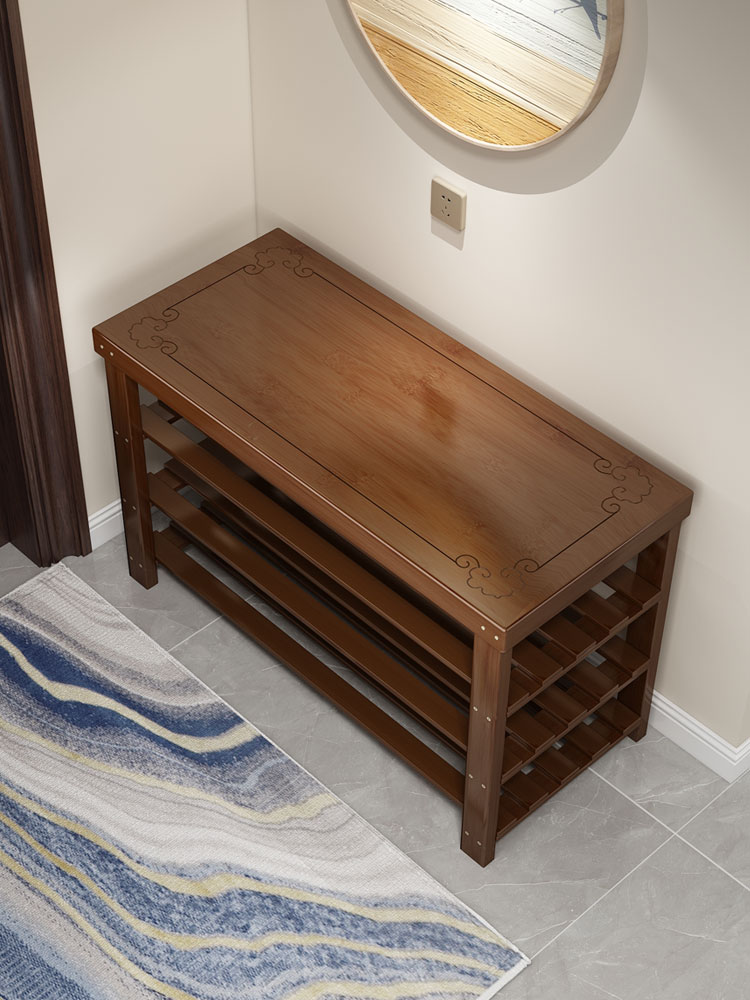 鞋架小窄门口家用入门鞋柜实木简易可坐人多层换鞋凳2024爆款新款