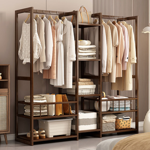 架子衣服置物挂架 衣帽间组装 卧室开放式 衣柜简易挂衣架床尾步入式