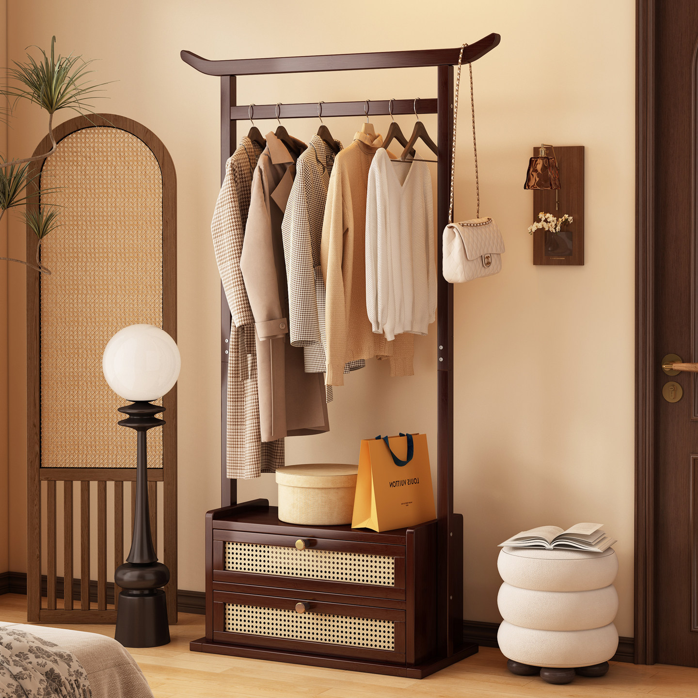 落地挂衣架卧室多功能衣帽架客厅门口玄关衣服收纳次净衣架挂包架,住宅家具,衣帽架,淘宝优惠券,粉丝福利购,淘宝优惠卷