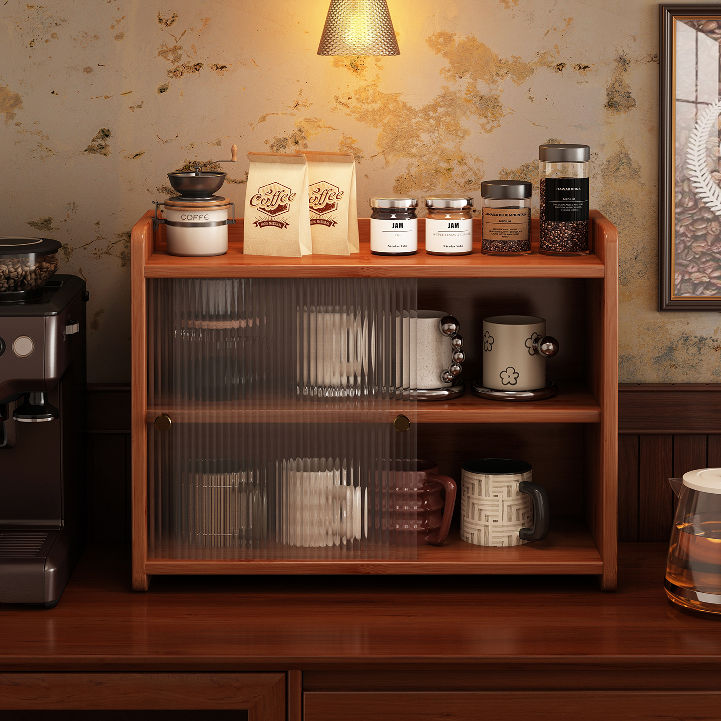 收纳咖啡杯X30只桌面水杯收纳架