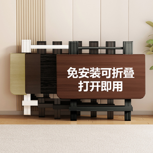 可折叠桌子家用小户型吃饭餐桌户外摆摊简易四方桌新型写作业书桌