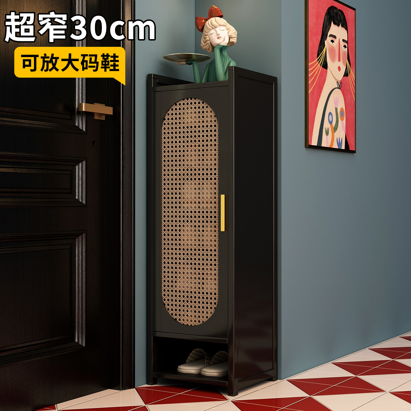 折叠鞋架小窄门口多层免安装简易鞋子收纳置物架门外走廊过道鞋柜,住宅家具,鞋架,淘宝优惠券,粉丝福利购,淘宝优惠卷