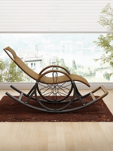 摇摇椅大人藤椅老式椅子出租房用客厅逍遥椅休息的躺椅藤条靠背椅