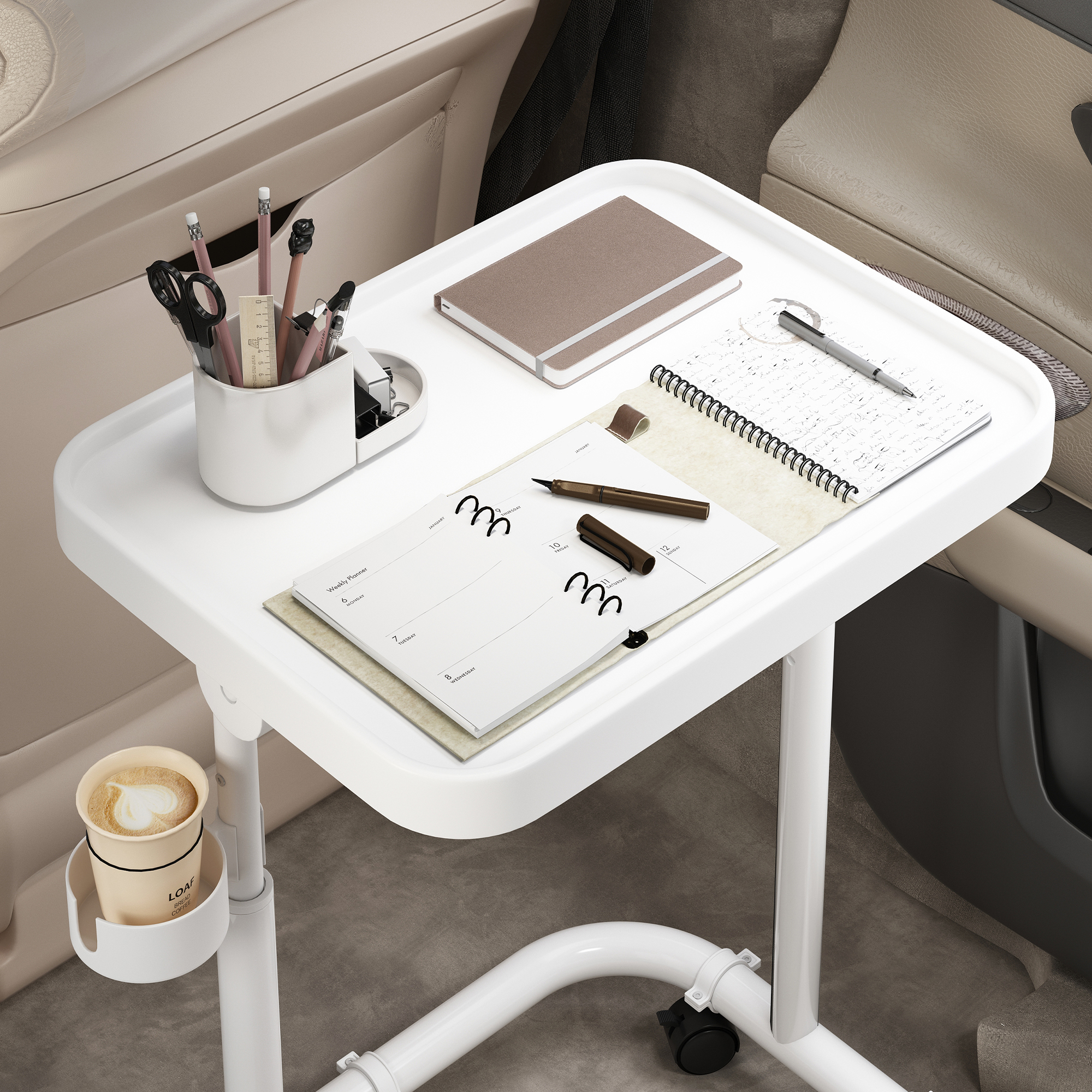 姿竹可移动板材车载简约电脑桌