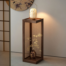 实木博古架花架子客厅落地式中式宋代美学仿古盆景阳台花盆置物架