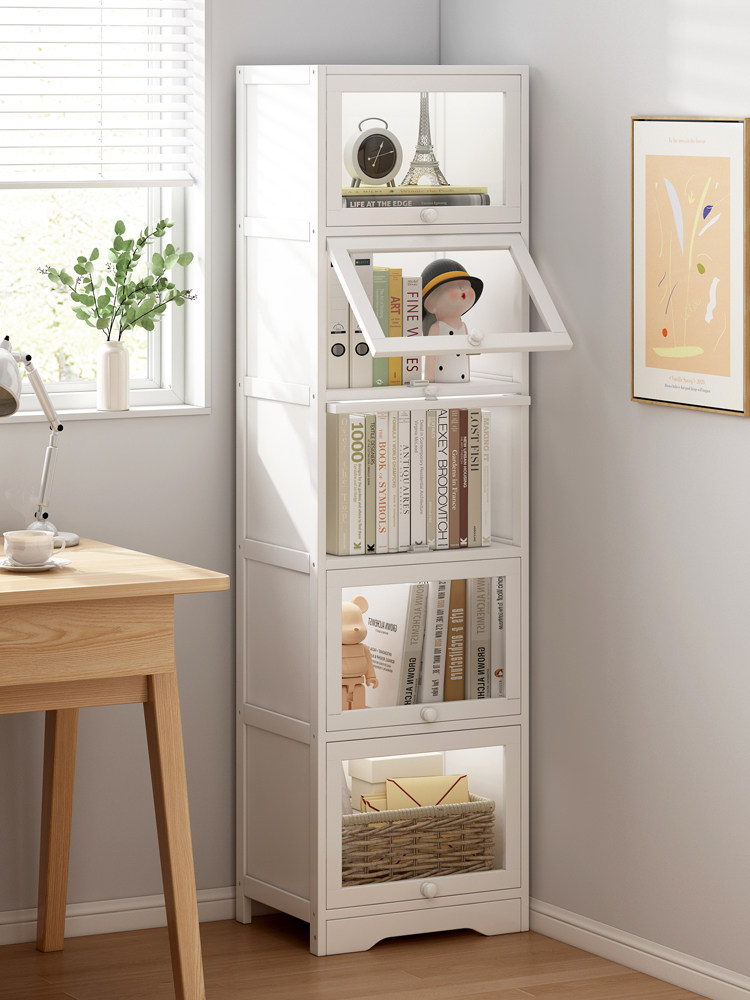 书架落地置物架带门防尘转角客厅墙边柜子儿童书柜储物柜一体靠墙,住宅家具,书架,淘宝优惠券,粉丝福利购,淘宝优惠卷