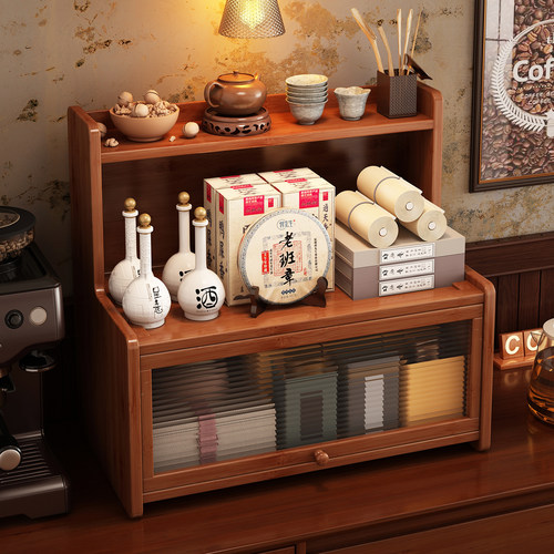 轻松收纳杯子超30只，台面博古架